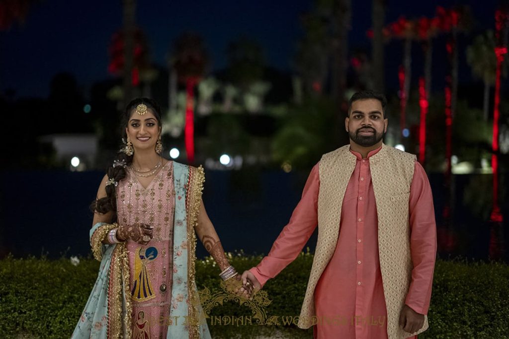 indian bride and groom pre wedding 1024x683 - Sikh pre-wedding events in a stunning resort in Italy