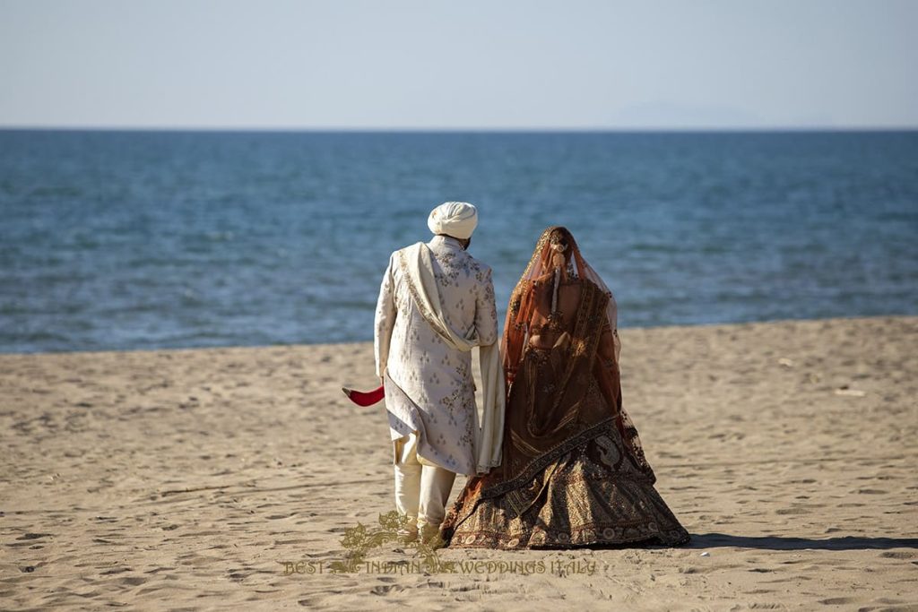 seaside wedding italy 1024x683 - Outdoor Sikh wedding ceremony in Italy