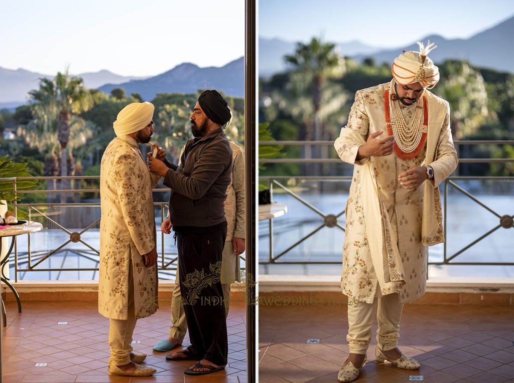 sikh groom turban italy 1024x764 - Outdoor Sikh wedding ceremony in Italy