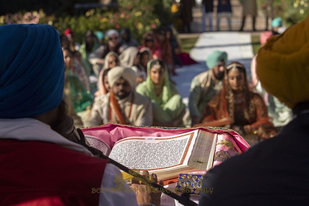 sikh holy book italy 1024x683 - Outdoor Sikh wedding ceremony in Italy