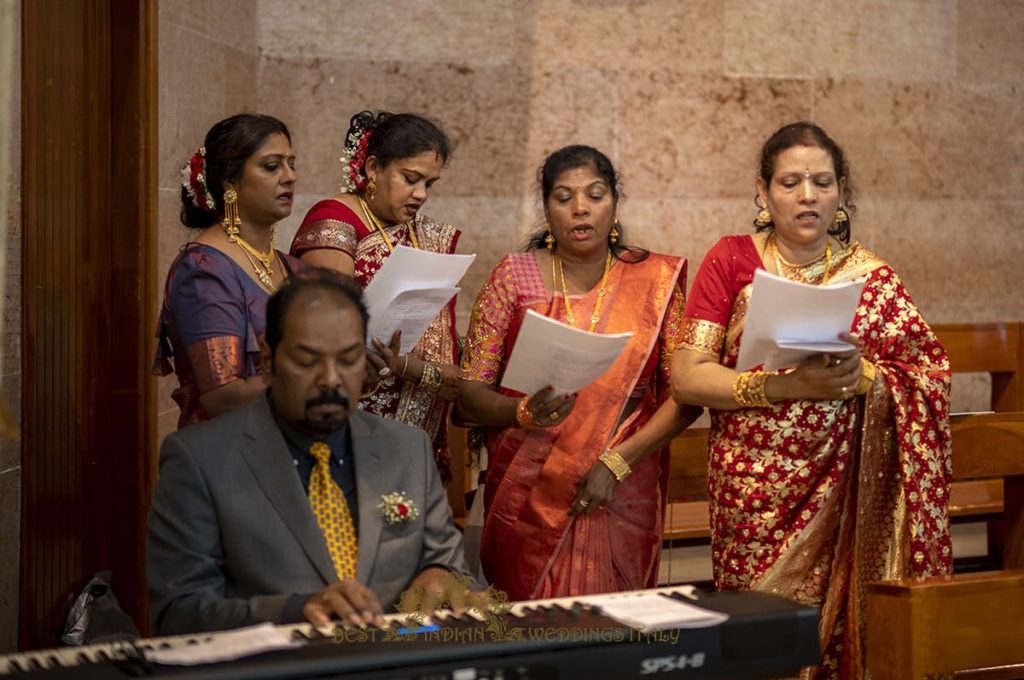 tamil wedding in church 1024x680 - Tamil Catholic wedding in Italy