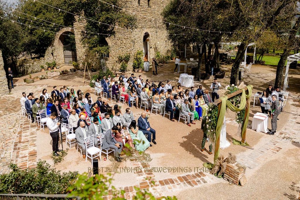 civil ceremony setup italian castle 1024x683 - Romantic legal wedding in a beautiful castle in Italy