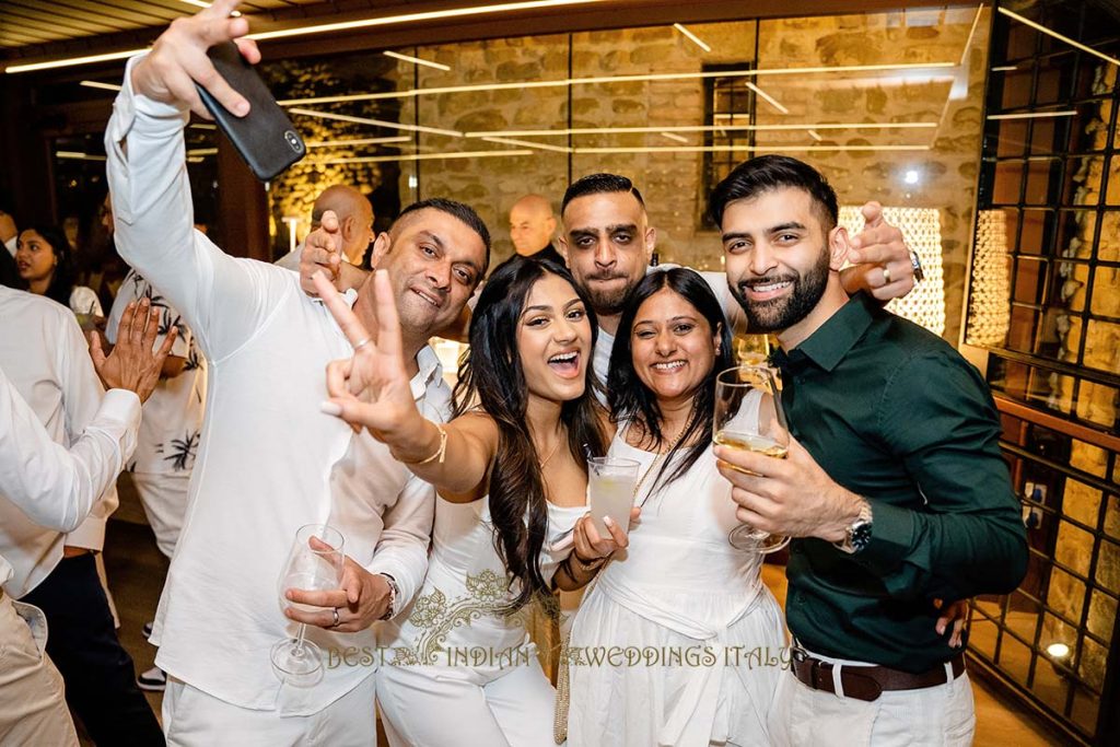 fun indian welcome party italy 1024x683 - Romantic legal wedding in a beautiful castle in Italy