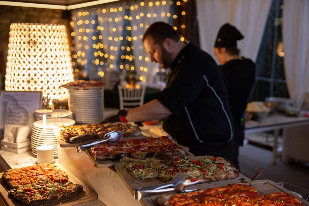 italian food buffet 1024x683 - Romantic legal wedding in a beautiful castle in Italy