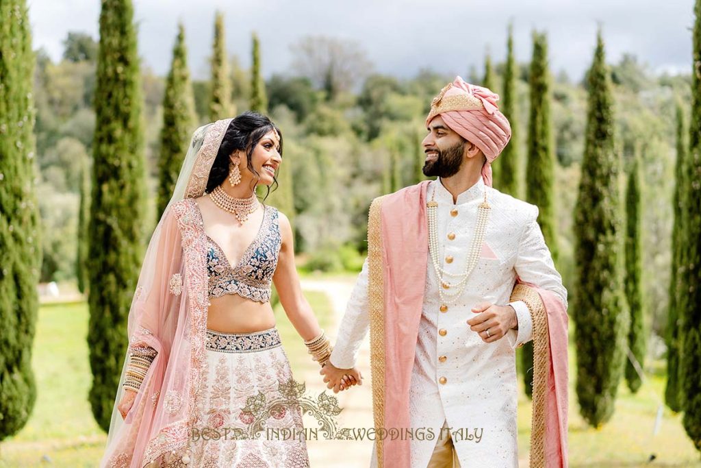 indian couple photoshoot italy 1024x683 - Beautyful Hindu wedding in Italy despite the bad weather