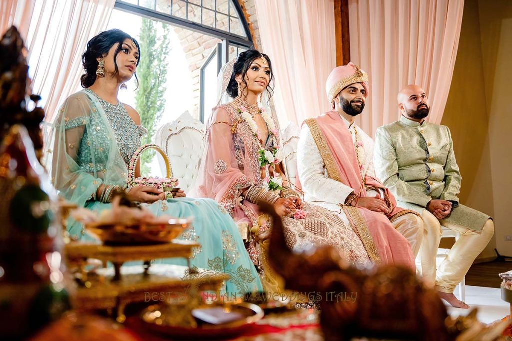 pastel colors wedding outfits 1024x683 - Beautyful Hindu wedding in Italy despite the bad weather