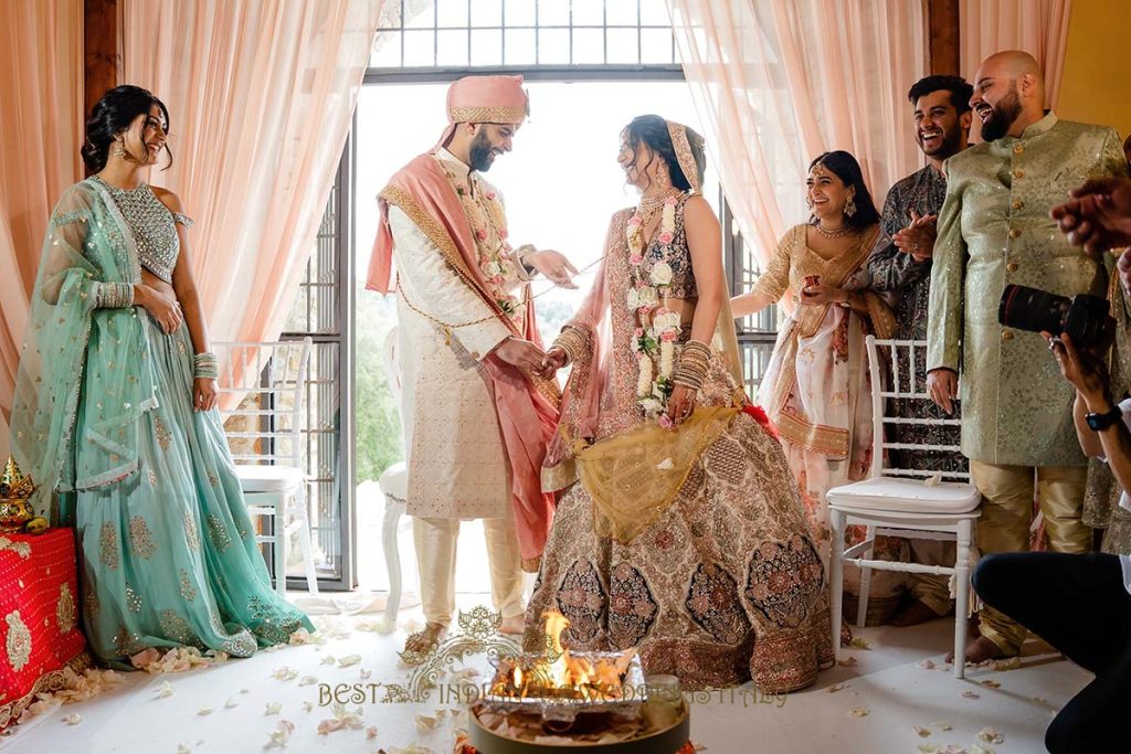 pheras hindu wedding italy 1024x683 - Beautyful Hindu wedding in Italy despite the bad weather