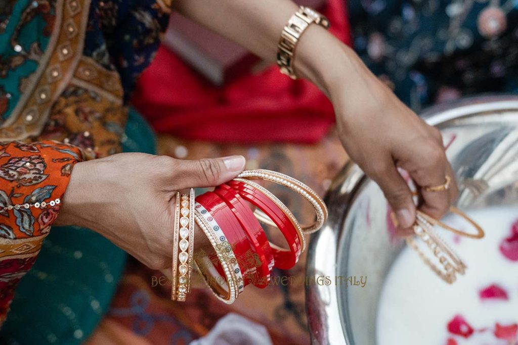 choora ritual sorrento 1024x683 - Sikh pre-wedding event with the backdrop of the crystalline sea