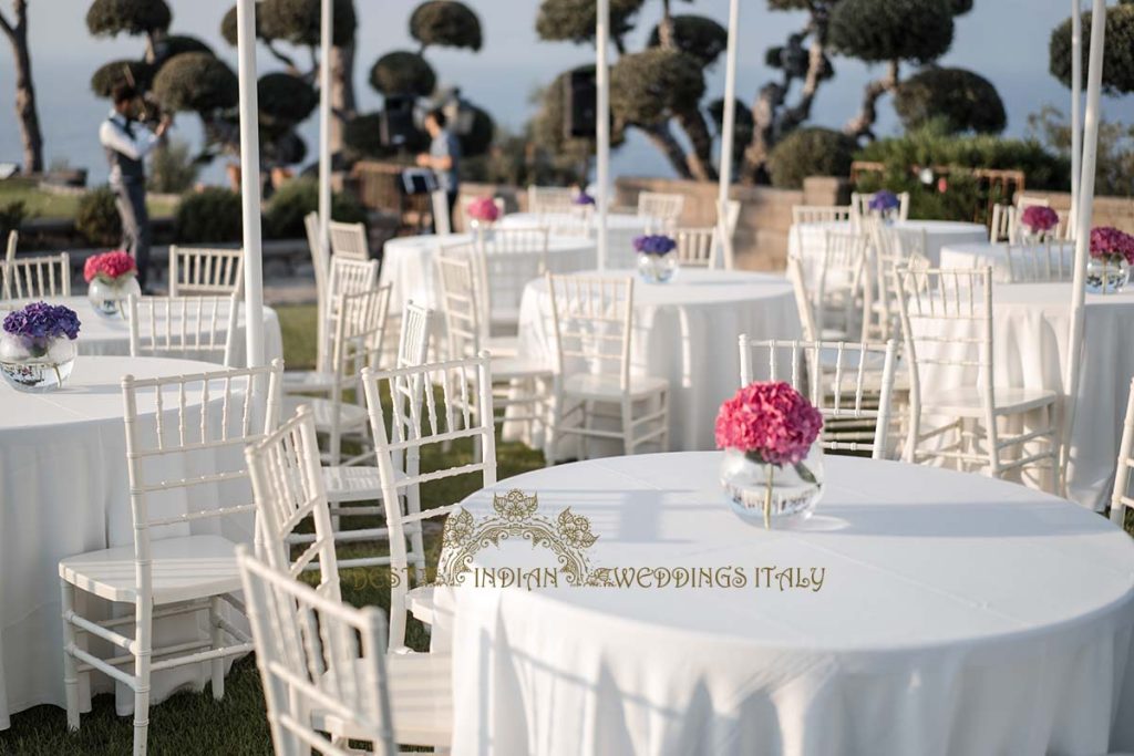 floral decor italy 1024x683 - Traditional Sikh wedding in a breathtaking seaview Villa in Italy