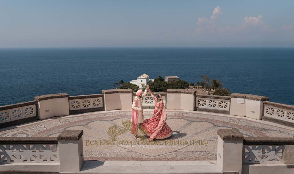 getting married on the sea in italy 1024x606 - Traditional Sikh wedding in a breathtaking seaview Villa in Italy