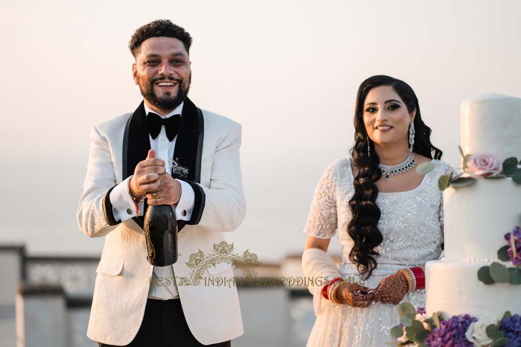 indian bride and groom italy 1024x683 - Traditional Sikh wedding in a breathtaking seaview Villa in Italy