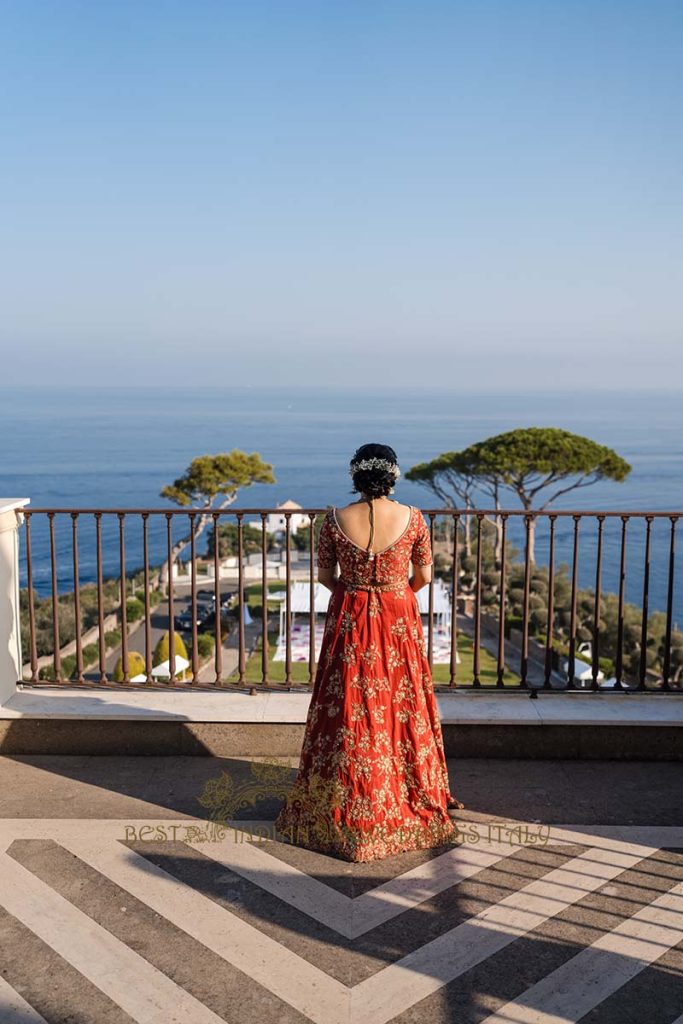 indian bride sorrento 683x1024 - Traditional Sikh wedding in a breathtaking seaview Villa in Italy