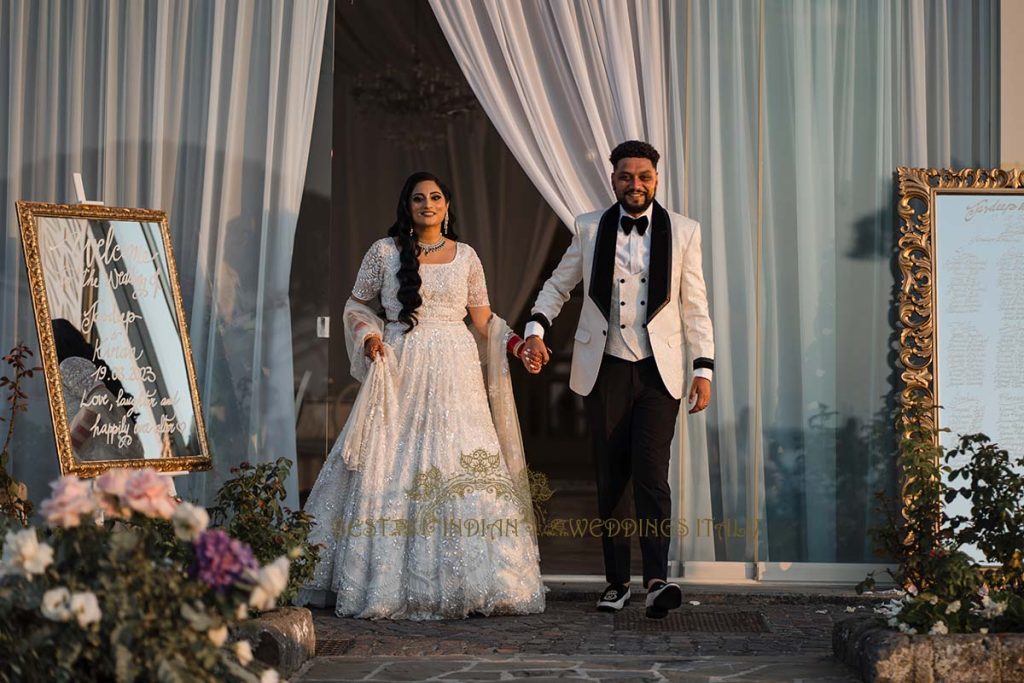 indian wedding reception italy 1024x683 - Traditional Sikh wedding in a breathtaking seaview Villa in Italy