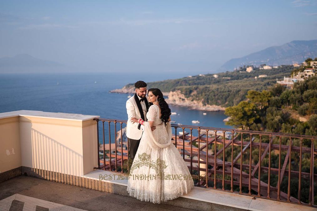 sikh couple wedding seaview italy