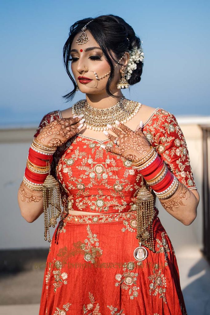 sikh bride sorrento italy 683x1024 - Traditional Sikh wedding in a breathtaking seaview Villa in Italy