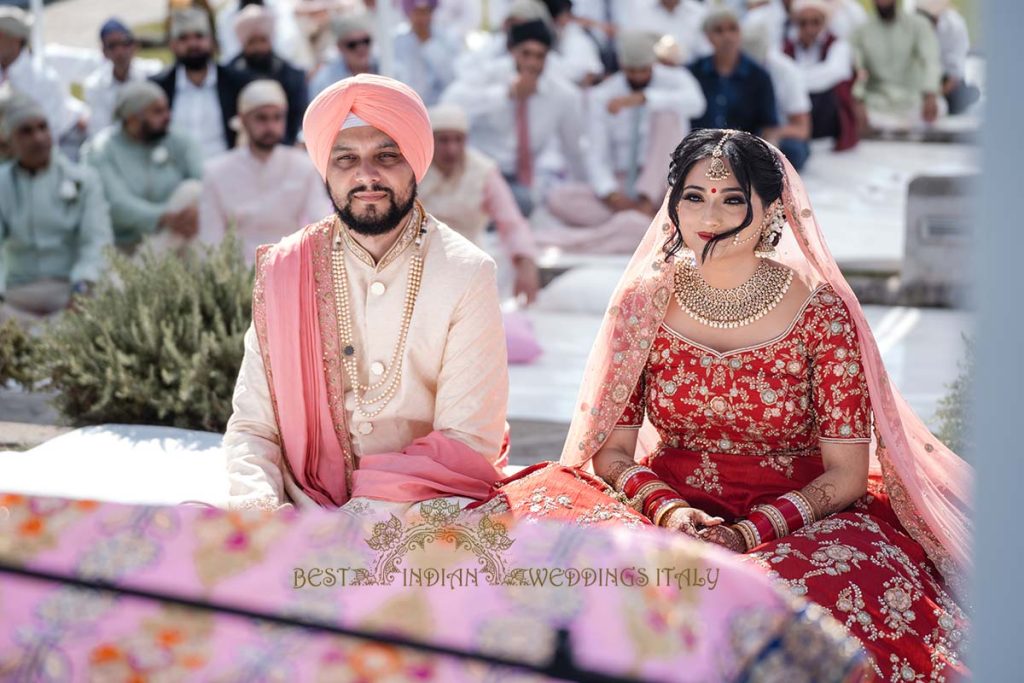 sikh couple wedding sorrento 1024x683 - Traditional Sikh wedding in a breathtaking seaview Villa in Italy