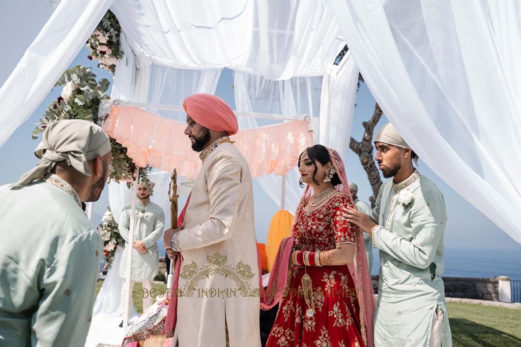 sikh wedding ceremony villa italy 1024x683 - Traditional Sikh wedding in a breathtaking seaview Villa in Italy