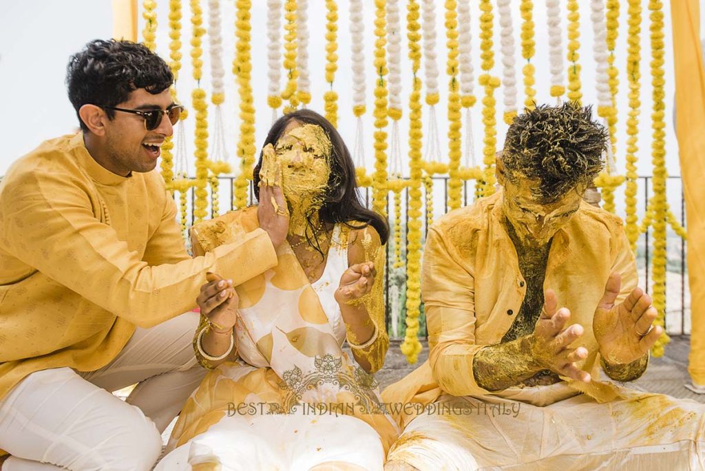 haldi fun italy 1024x684 - Relaxing Indian pre-wedding events in the heart of Italy