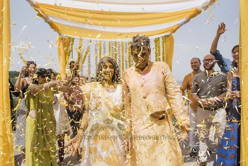 indian haldi event italy 1024x684 - Relaxing Indian pre-wedding events in the heart of Italy