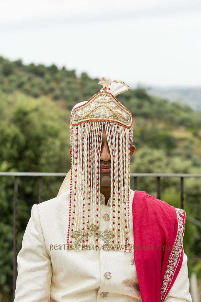 indian hindu groom wedding italy 683x1024 - Romantic Hindu Wedding in an Italian Castle: A Serene Union in Umbria