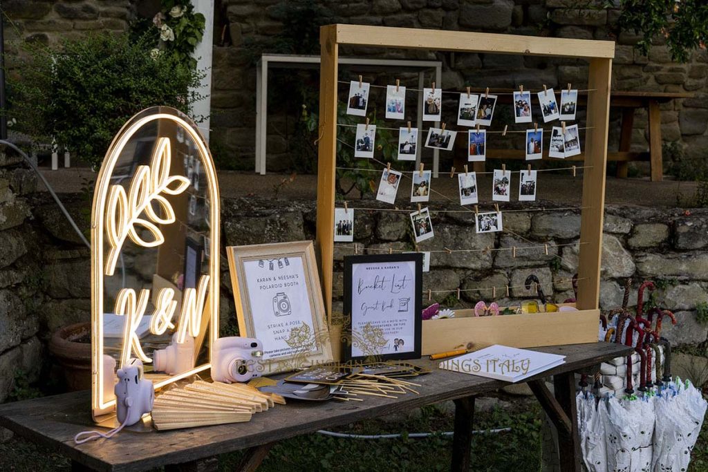 photo corner wedding ideas 1024x683 - Romantic Hindu Wedding in an Italian Castle: A Serene Union in Umbria