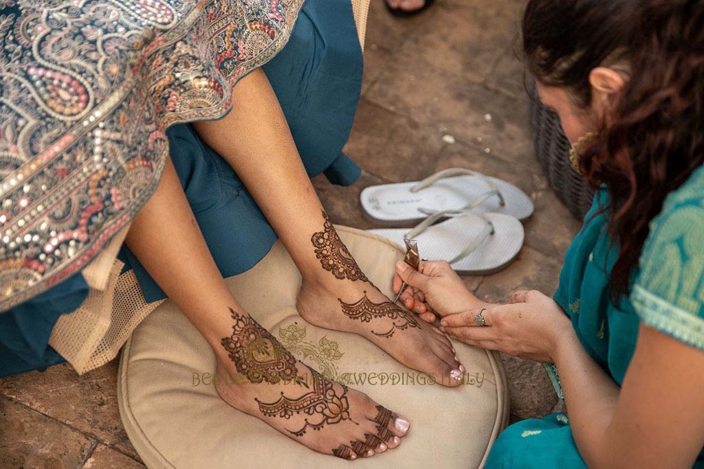 bridal mehndi wedding italy 1024x683 - Relaxing Indian pre-wedding events in the heart of Italy